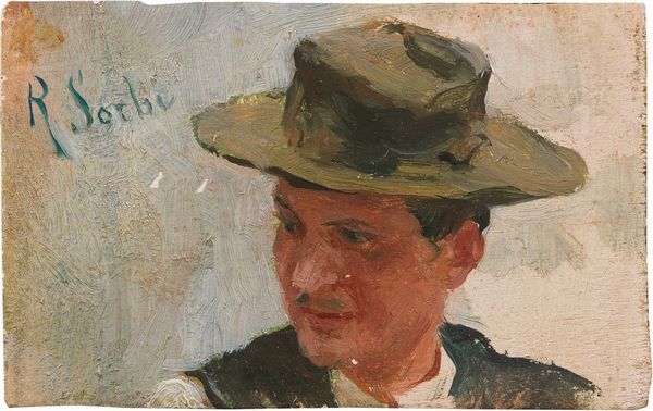Uomo con paglietta  - Asta Dipinti e Sculture del XIX e XX secolo - Digital Auctions