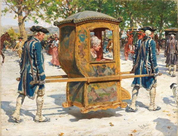 La portantina  - Auction XIX and XX Century Paintings and Sculptures - Digital Auctions