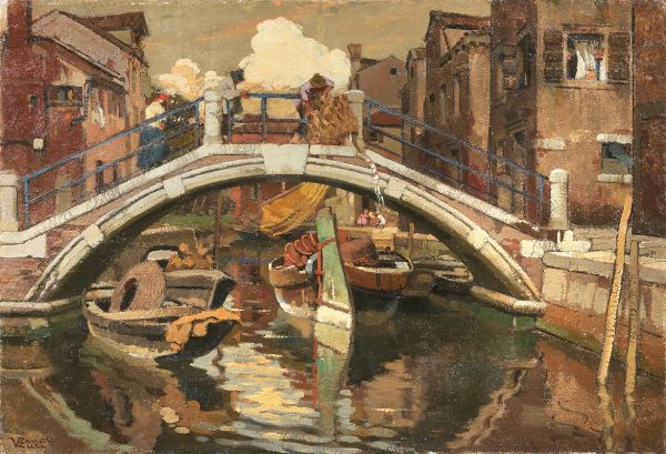 Ponte a Venezia  - Auction XIX and XX Century Paintings and Sculptures - Digital Auctions