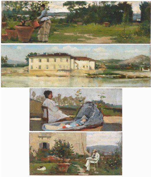 Quattro tavolette dal Cofanetto Tommasi  - Auction XIX and XX Century Paintings and Sculptures - Digital Auctions