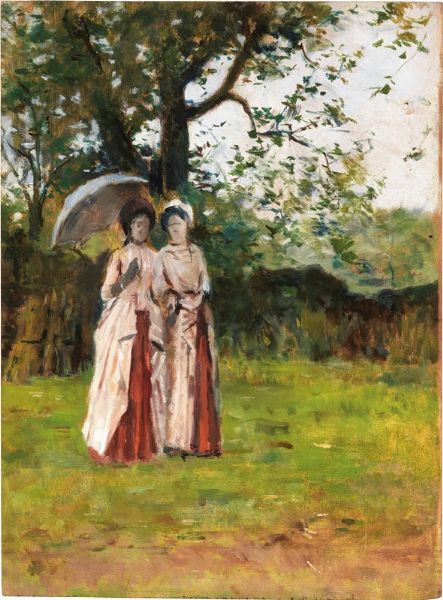 Passeggiata in giardino (Confidenze)  - Auction XIX and XX Century Paintings and Sculptures - Digital Auctions