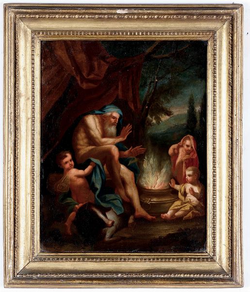 Scuola emiliana del XVIII secolo Allegoria dellInverno  - Asta Dipinti Antichi | Cambi Time - Digital Auctions