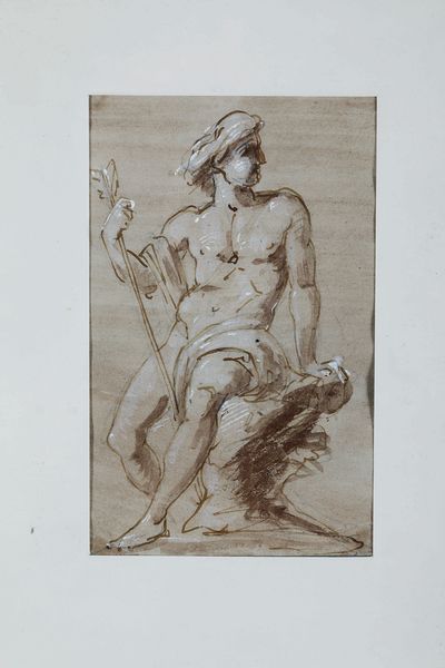Scuola del XVIII secolo Figura maschile con turbante  - Auction Old Masters - Digital Auctions