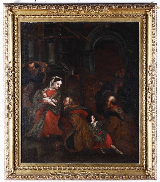 Scuola del XVIII secolo Adorazione dei Magi  - Auction Old Masters - Digital Auctions