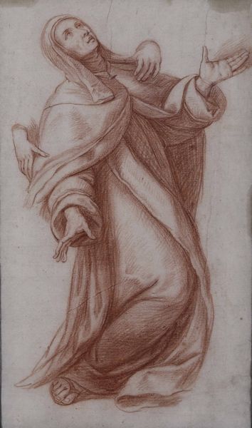 Scuola lombarda del XVII secolo Studio per la figura della Vergine durante la Deposizione  - Auction Old Masters - Digital Auctions