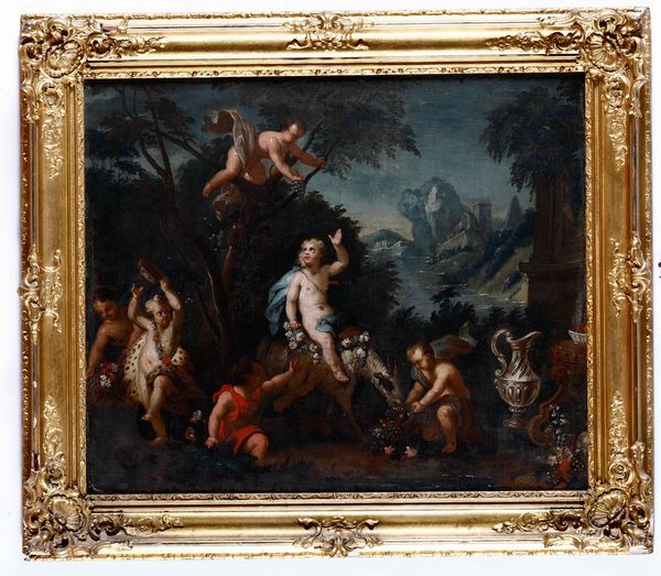 Scuola del XVIII secolo Scena di baccanale  - Auction Old Masters - Digital Auctions
