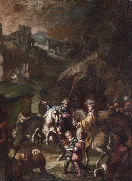 Scuola veneto-bolognese del XVIII secolo L'arrivo dei Magi  - Auction Old Masters - Digital Auctions