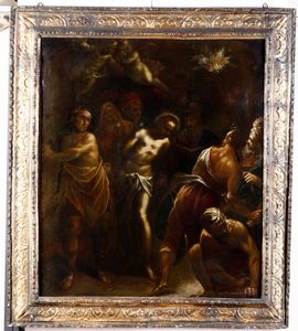 Jacopo Negretti (1548 - 1628), nei modi di La Flagellazione di Cristo  - Auction Old Masters - Digital Auctions