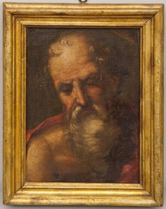Scuola emiliana del XVII secolo Volto di anziano  - Asta Dipinti Antichi | Cambi Time - Digital Auctions