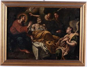 Scuola del XVII secolo Transito di San Giuseppe  - Auction Old Masters - Digital Auctions
