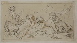 Scuola francese del XVIII secolo Putti e figure allegoriche  - Asta Dipinti Antichi | Cambi Time - Digital Auctions