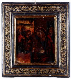 Scuola veneto-cretese del XVII secolo Adorazione dei Magi  - Auction Old Masters - Digital Auctions