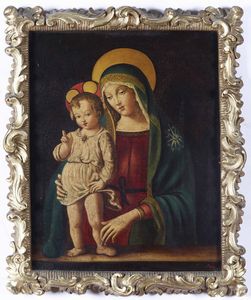 Pittore del XIX secolo Madonna con Bambino  - Auction Old Masters - Digital Auctions