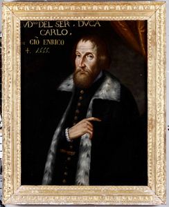 Scuola del XVII secolo Ritratto di Carlo Gonzaga (?)  - Auction Old Masters - Digital Auctions