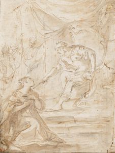 Scuola fiorentina del XVII secolo Ester e Assuero  - Auction Old Masters - Digital Auctions