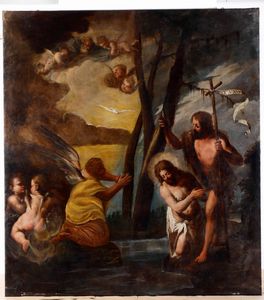 Scuola italiana del XVII secolo Battesimo di Cristo  - Auction Old Masters - Digital Auctions