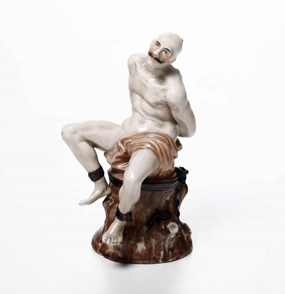 Figura di schiavo. Doccia, Manifattura Ginori (?); XIX secolo (?)  - Asta Ceramiche | Cambi Time - Digital Auctions