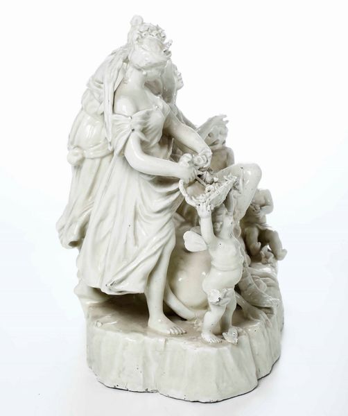 Grande gruppo raffigurante il Ratto d'Europa. Probabilmente Napoli, fine del XIX o inizio del XX secolo  - Auction Ceramics | Cambi Time - Digital Auctions