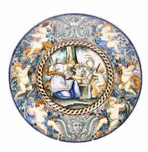 Piatto. Italia centrale, primo quarto del XX secolo  - Asta Ceramiche | Cambi Time - Digital Auctions