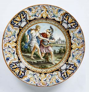 Coppia di grandi piatti. Gualdo Tadino, Manifattura I.C.A.P., primo terzo del XX secolo  - Auction Ceramics | Cambi Time - Digital Auctions