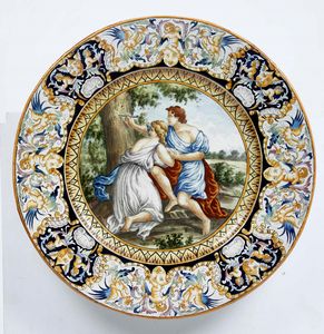 Coppia di grandi piatti. Gualdo Tadino, Manifattura I.C.A.P., primo terzo del XX secolo  - Auction Ceramics | Cambi Time - Digital Auctions