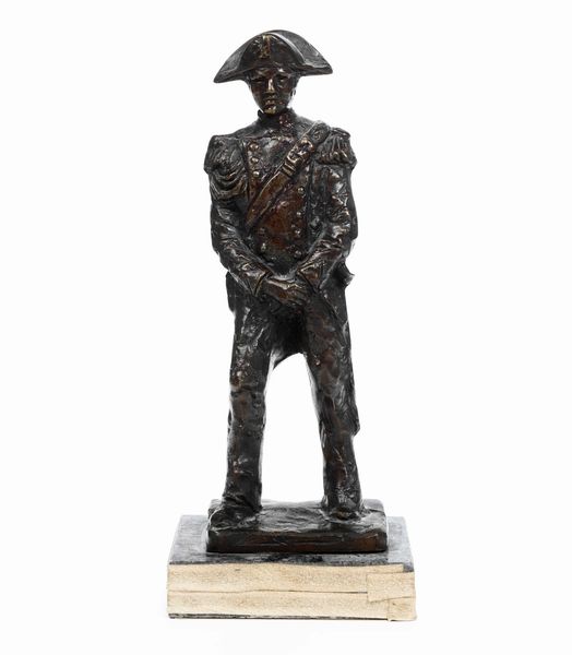 Carabiniere in bronzo. XX secolo  - Auction Antiques | Cambi Time - Digital Auctions