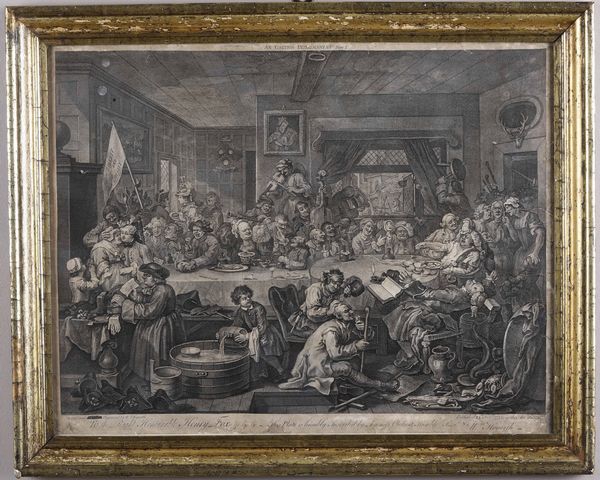 Incisione da Hogarth raffigurante gozzoviglia, XVIII secolo  - Auction Antiques | Cambi Time - Digital Auctions