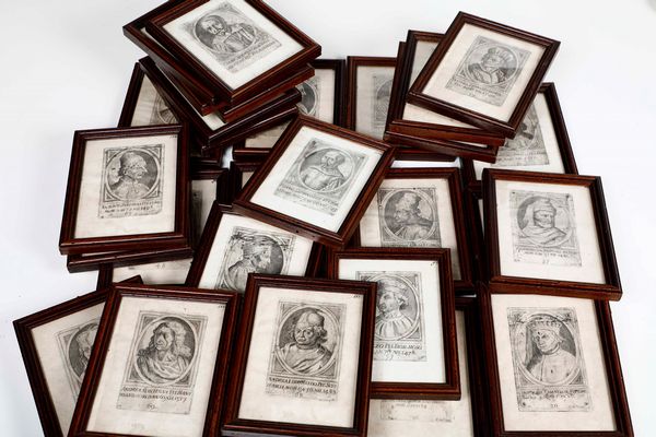 Lotto di 31 stampe di uomini illustri del'400  - Auction Antiques | Cambi Time - Digital Auctions
