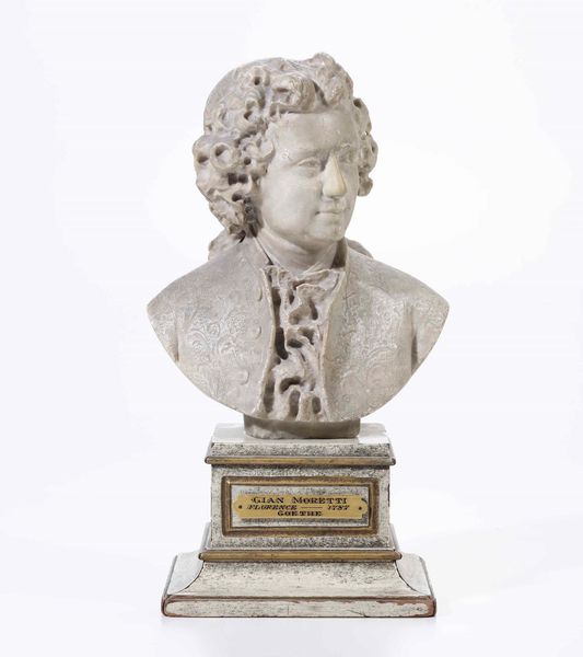 Busto di Goethe.  Alabastro  Artista attivo a Firenze, XVIII-XIX secolo  - Auction Antiques | Cambi Time - Digital Auctions