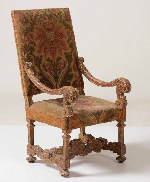 Poltrona Luigi XIV in legno intagliato. XVII-XVIII secolo  - Auction Antiques | Cambi Time - Digital Auctions