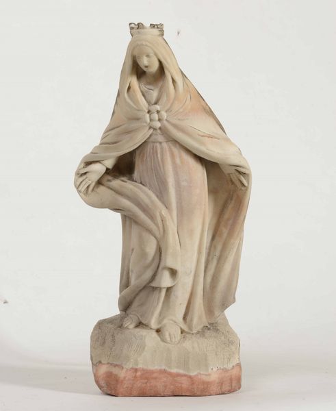 Madonna in marmo bianco. Scultore del ligure XVIII-XIXsecolo  - Auction Antiques | Cambi Time - Digital Auctions