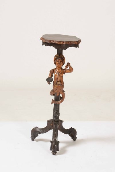 Gueridon in legno scolpito. Veneto XIX secolo  - Auction Antiques | Cambi Time - Digital Auctions