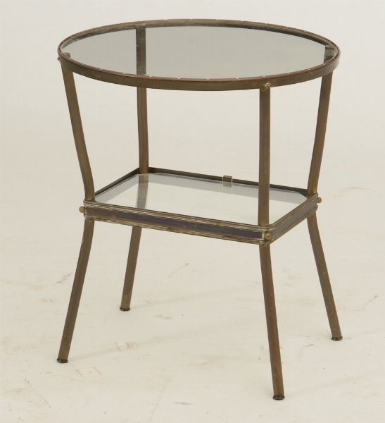 Tavolino in vetro e metallo. XX secolo  - Auction Antiques | Cambi Time - Digital Auctions