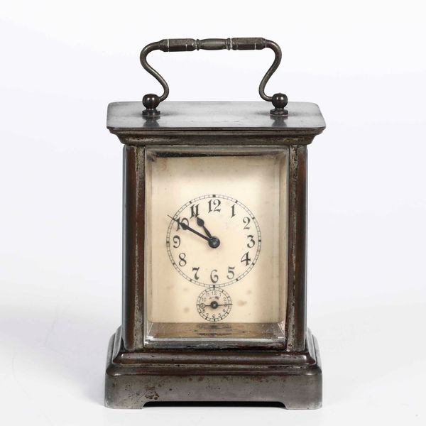 Orologio da comodino in argento o metallo con meccanismo a vista con chiave  - Auction Antiques | Cambi Time - Digital Auctions