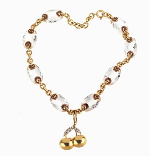 COLLANA CON PENDENTE A FORMA DI CILIEGIE  - Auction TIMED AUCTION | FINE JEWELS - Digital Auctions