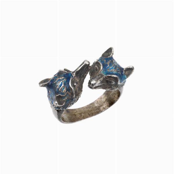 GUCCI ANELLO CONTRARIE CON TESTE DI VOLPI  - Auction TIMED AUCTION | FINE JEWELS - Digital Auctions