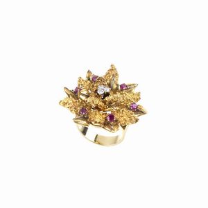 ANELLO A GRANDE FIORE  - Auction TIMED AUCTION | FINE JEWELS - Digital Auctions