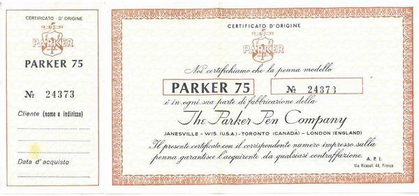 PARKER 75 PARURE  - Auction TIMED AUCTION | WATCHES AND PENS - Digital Auctions