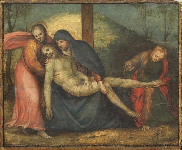 Scuola toscana, prima met sec. XVI  - Auction ARCADE | 15th to 20th century paintings - Digital Auctions