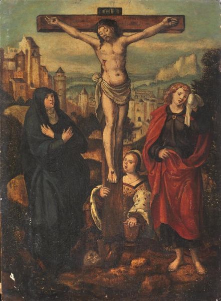 Scuola Fiamminga sec. XVII  - Auction ARCADE | 15th to 20th century paintings - Digital Auctions
