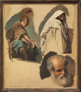 Ciseri Antonio : attribuito a Antonio Ciseri  - Auction ARCADE | 15th to 20th century paintings - Digital Auctions