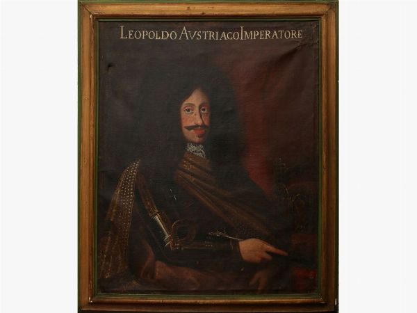 Ritratto dell'Imperatore Leopoldo I s'Asburgo in armatura  - Asta Stile toscano: curiosit da una residenza di campagna - Digital Auctions