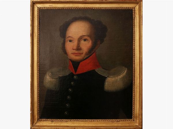 Portrait of a Napoleonic Officer  - Auction Tuscan style: curiosities from a country residence - Digital Auctions