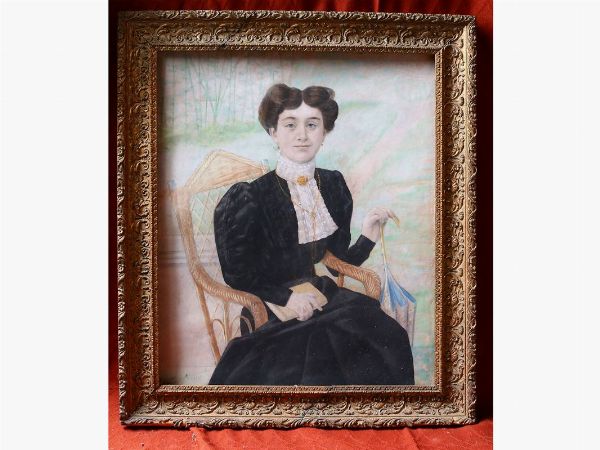 Portrait of a Lady 1910  - Auction Tuscan style: curiosities from a country residence - Digital Auctions