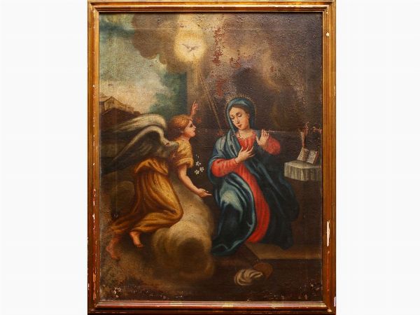 Annunciation  - Auction Furniture and Paintings from the Ancient Fattoria Franceschini, partly from Villa I Pitti - Digital Auctions