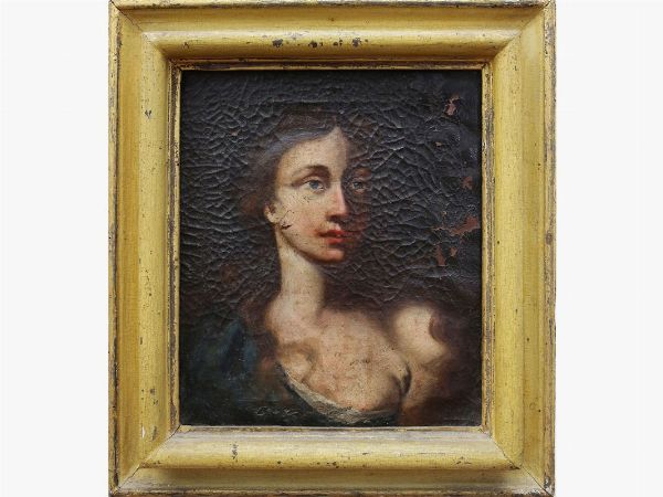 Female bust with  low-necked dresses  - Auction Furniture and Paintings from the Ancient Fattoria Franceschini, partly from Villa I Pitti - Digital Auctions