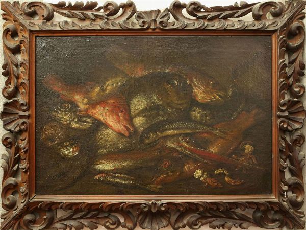 Pesci e molluschi  - Asta Arredi e Dipinti dall'antica Fattoria Franceschini, in parte provenienti da Villa I Pitti - Digital Auctions