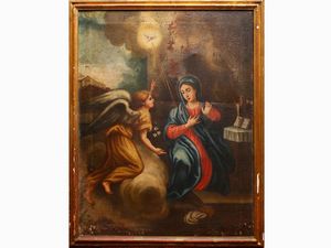 Annunciation  - Auction Furniture and Paintings from the Ancient Fattoria Franceschini, partly from Villa I Pitti - Digital Auctions