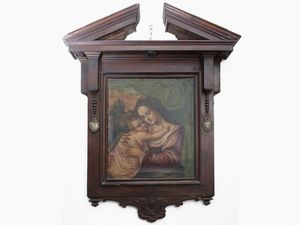 Madonna con Bambino  - Asta Arredi e Dipinti dall'antica Fattoria Franceschini, in parte provenienti da Villa I Pitti - Digital Auctions