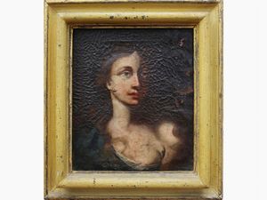 Female bust with  low-necked dresses  - Auction Furniture and Paintings from the Ancient Fattoria Franceschini, partly from Villa I Pitti - Digital Auctions
